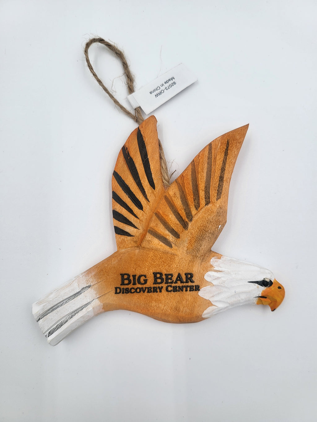 Handcrafted Wooden Bald Eagle Ornament