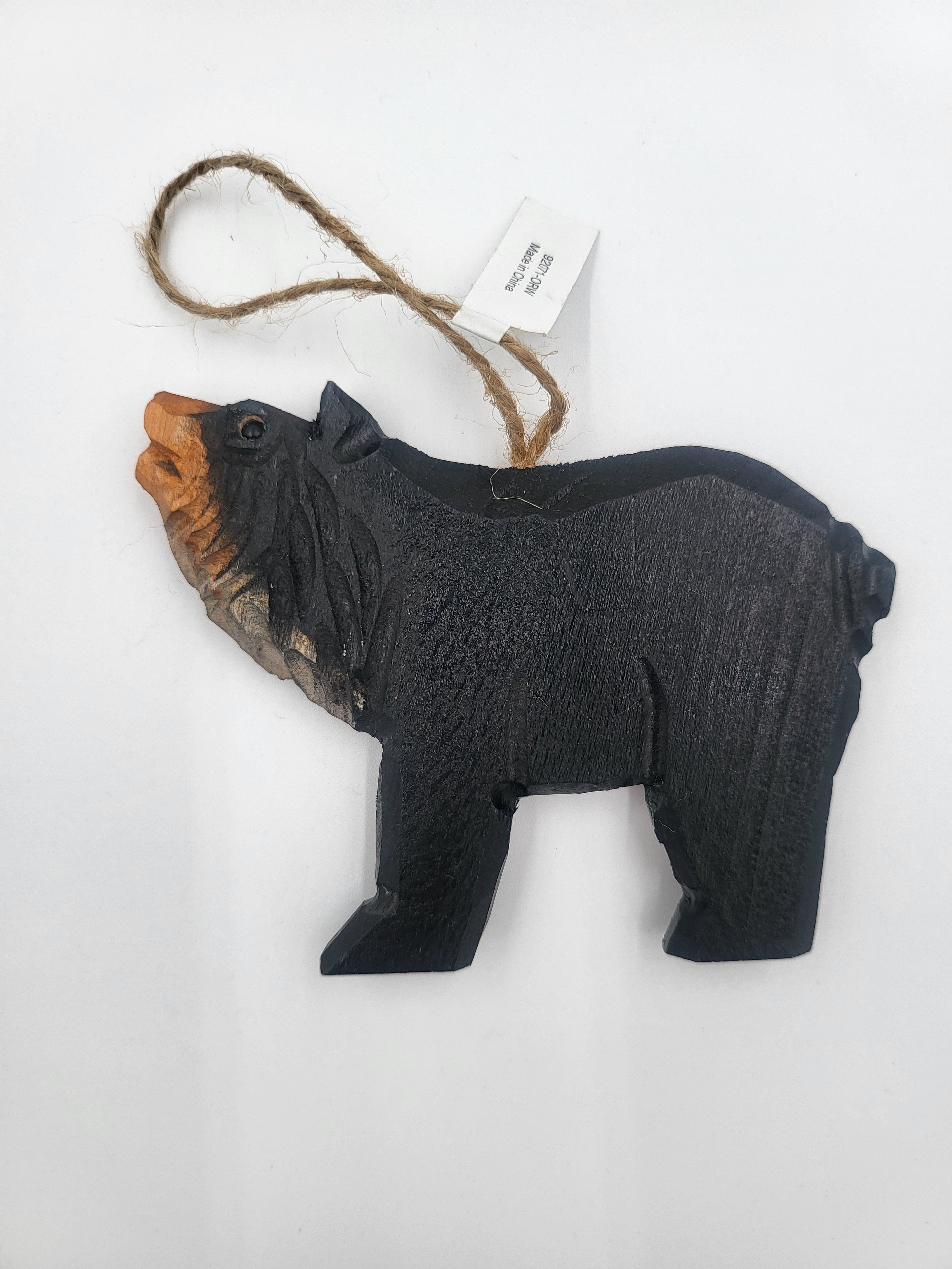 Handcrafted Wooden Bear Ornament