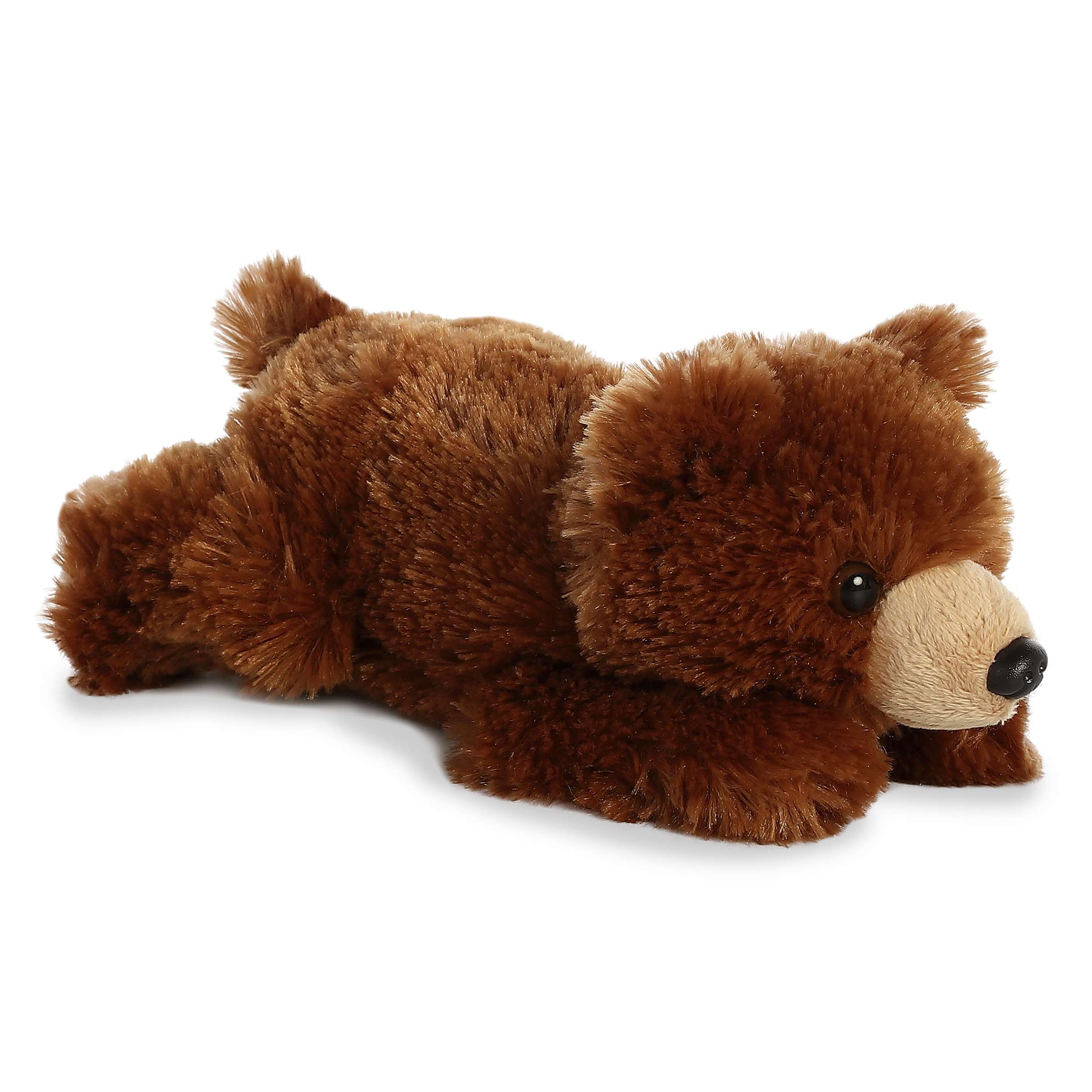 Aurora Small Brown Mini Flopsie 8 inch Grizzly Bear