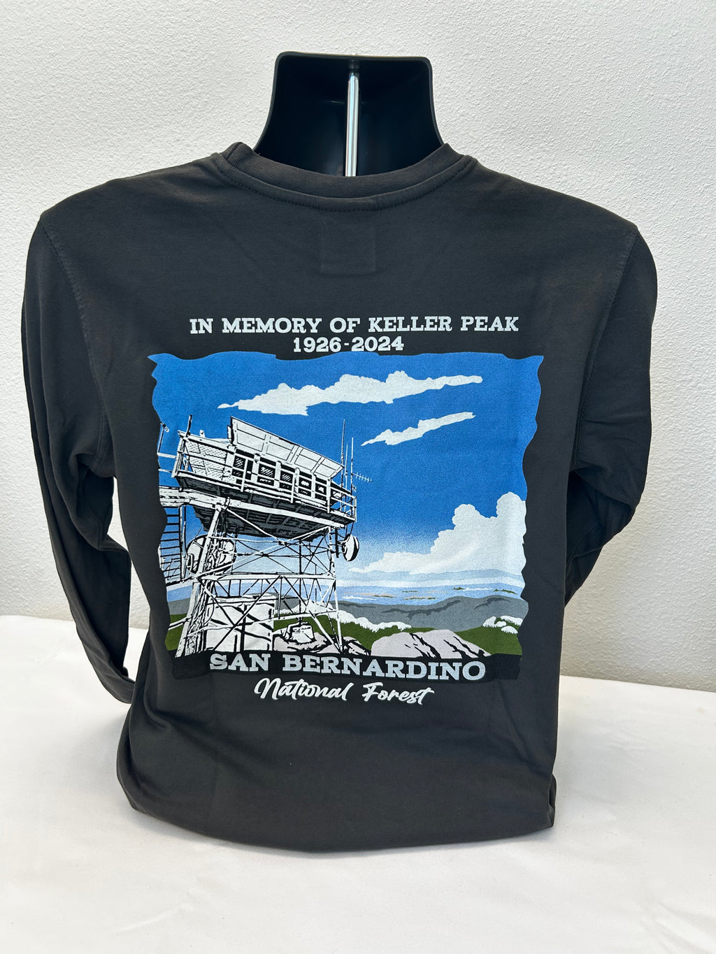 Keller Peak Fire Lookout Long Sleeve T-Shirt
