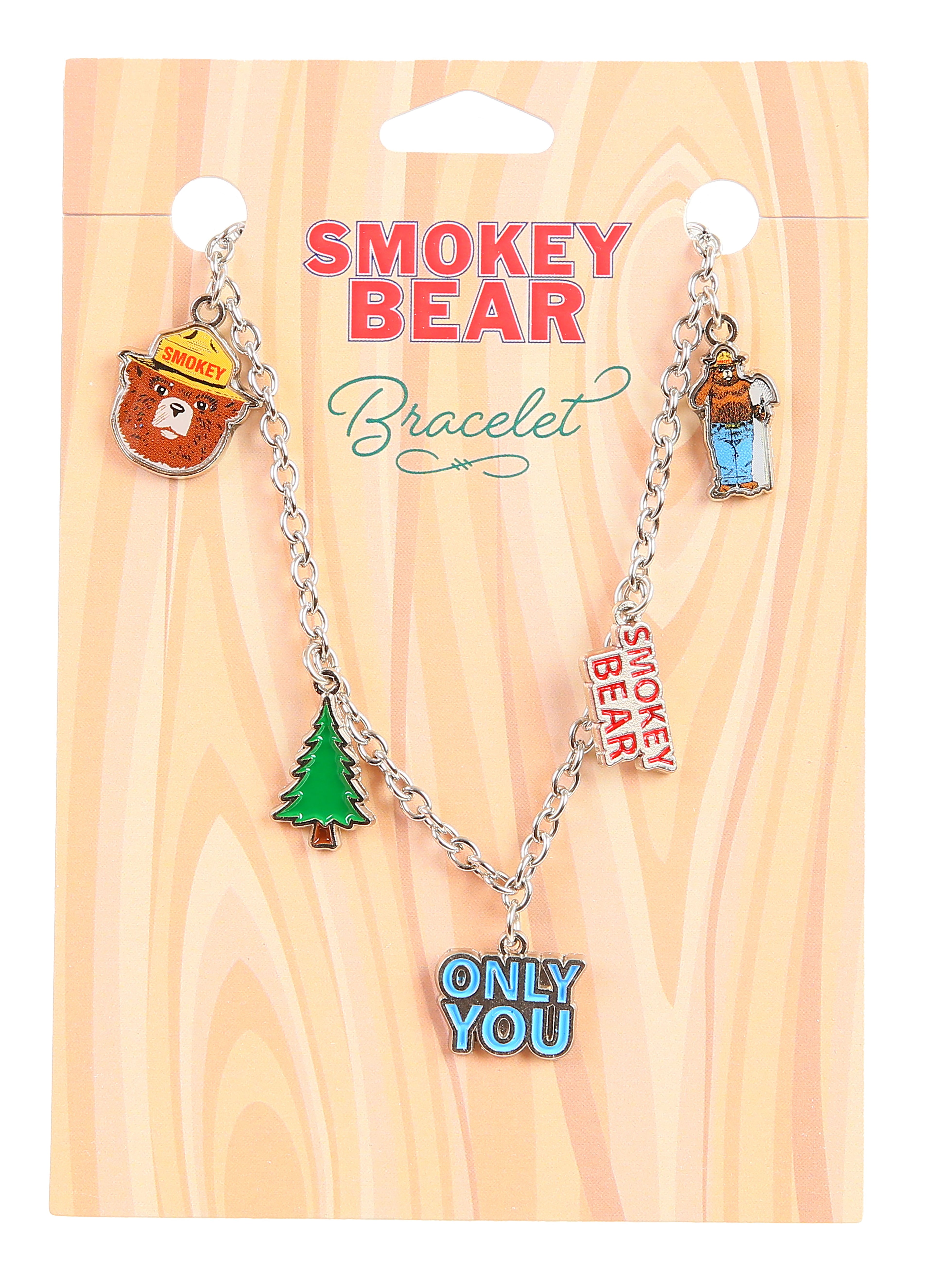 Smokey Bear Charm Bracelet - Forest Inspired Fashion Accessory