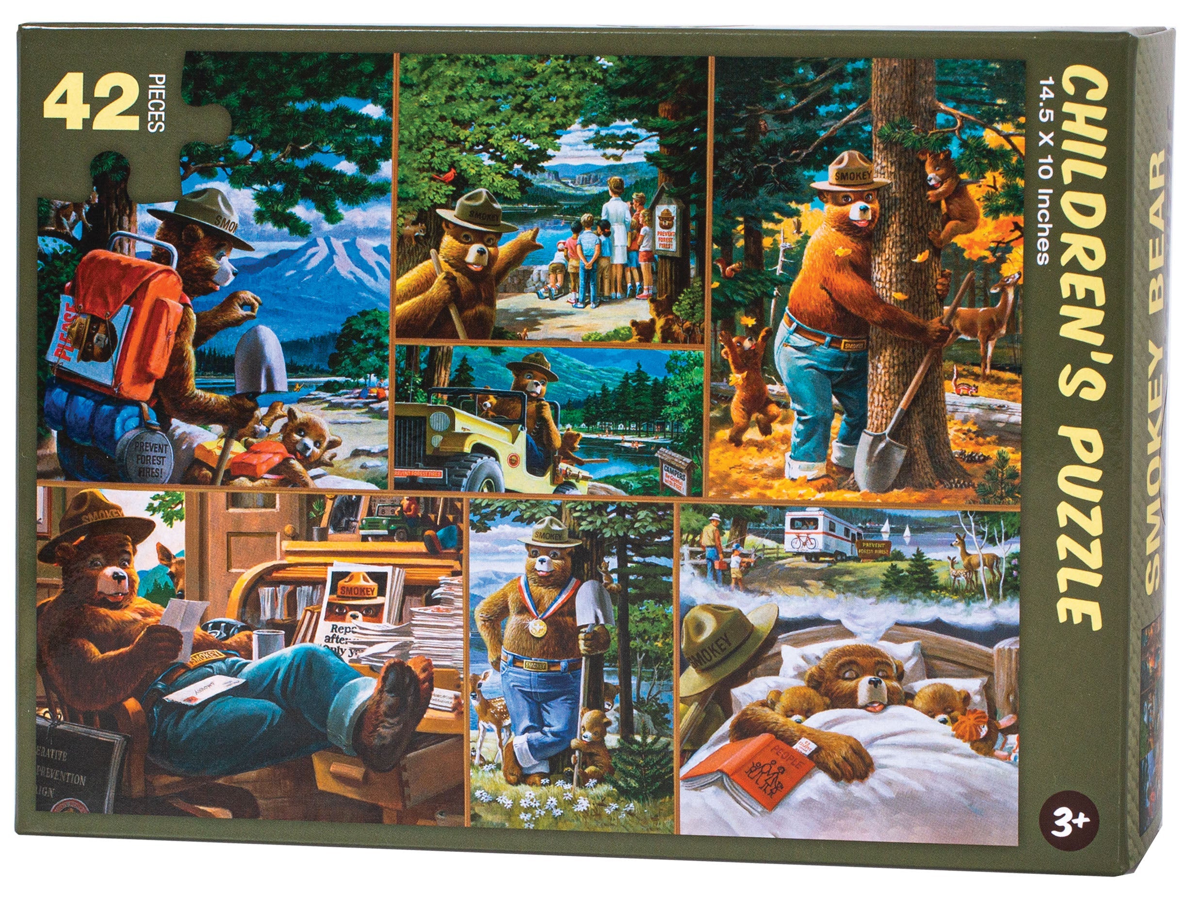 Smokey Bear Children's Puzzle - 42 Piece Educational Toy