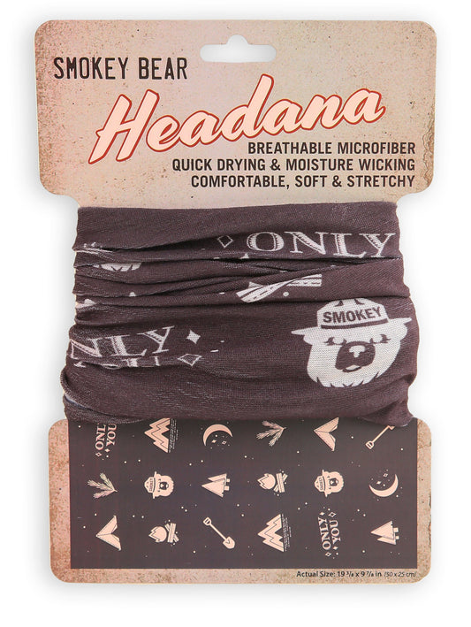 Smokey Bear Breathable Microfiber Headband - Versatile Outdoor Wear