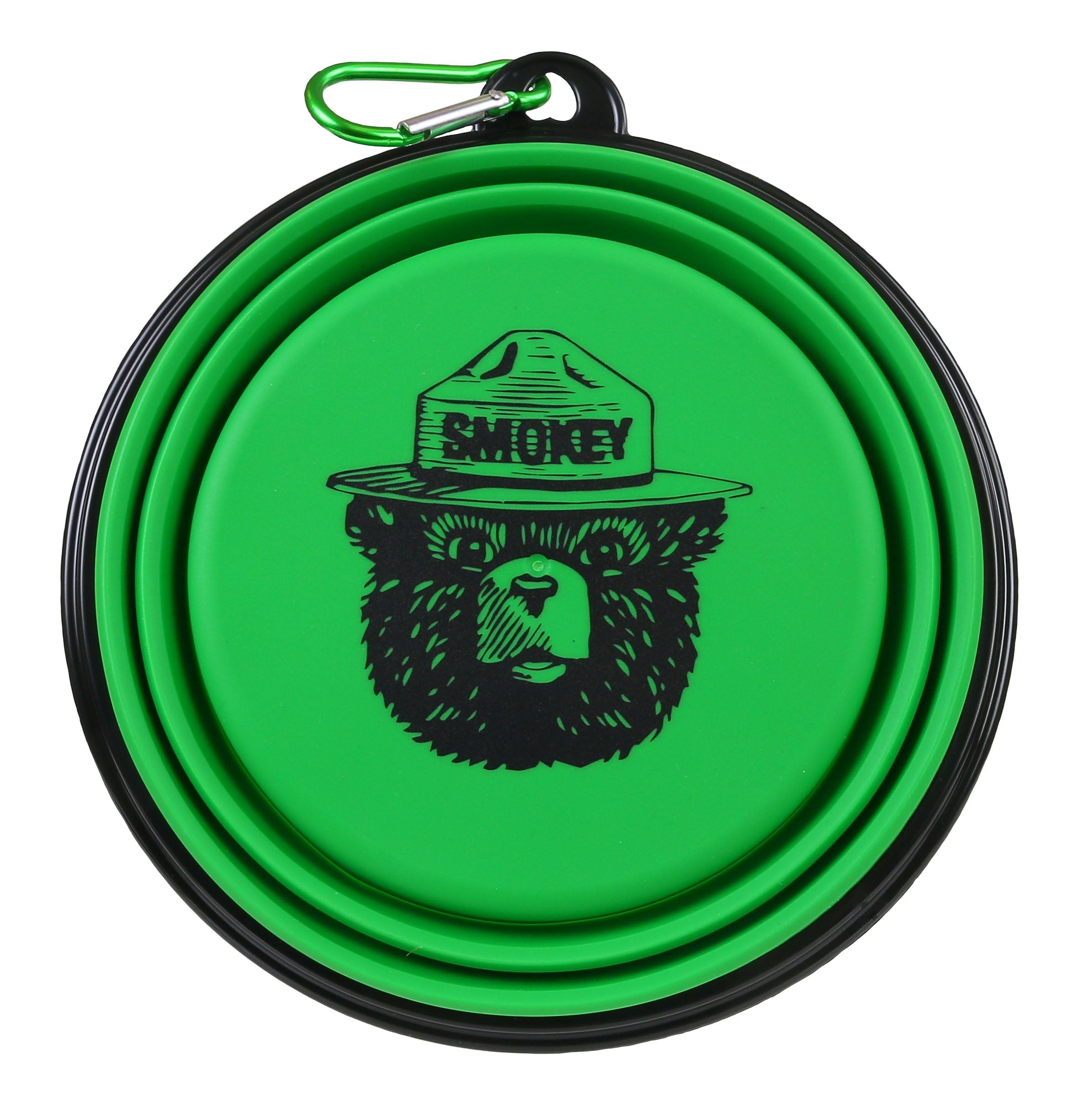 Smokey Bear Collapsible Dog Bowl - Portable and Convenient